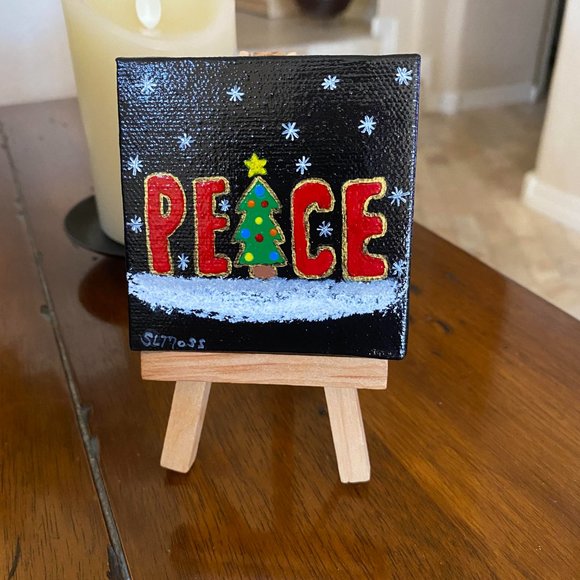 Original Painting Christmas Peace - Picture 4 of 5
